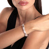 D.Icon Cappuccino Ceramic, Pink Gold and Diamond Bracelet
